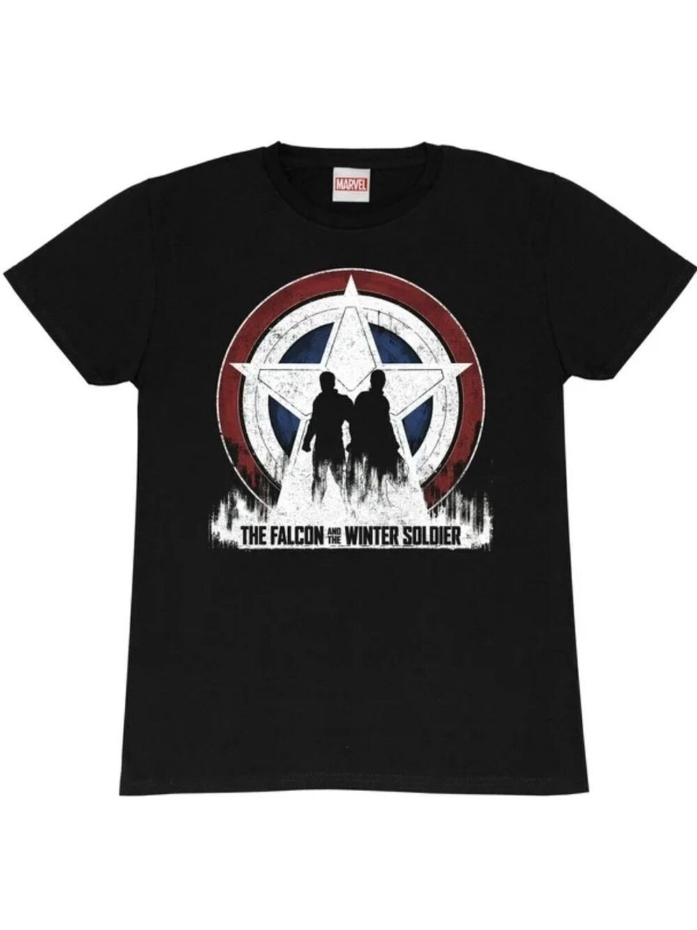 MARVEL Grey Graphic T-shirt The Falcon & the Winter Soilder sz Med